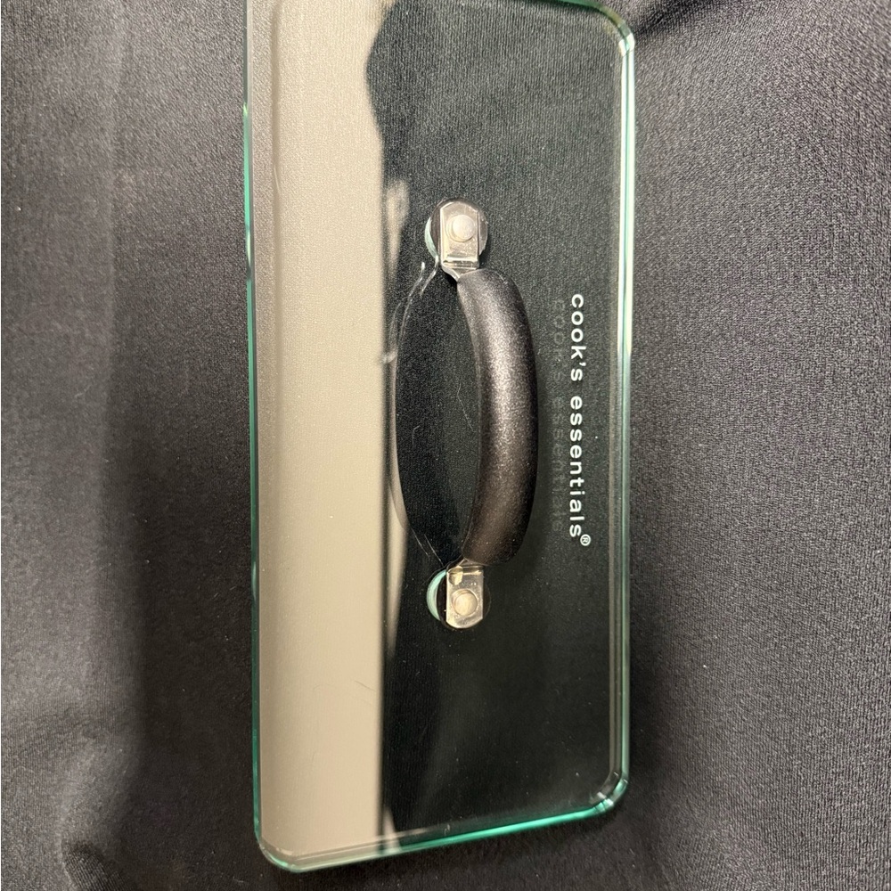 Glass grill press by cooks essentials for sandwiches, bacon, panini